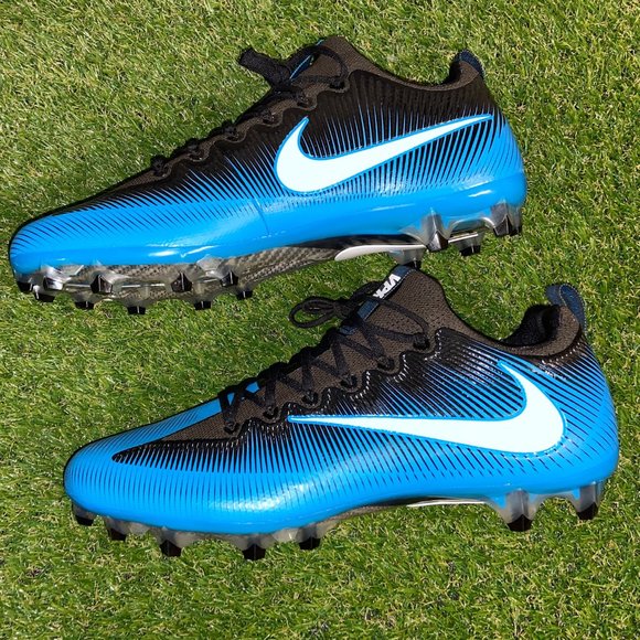 Nike Vapor Untouchable Pro PF Football Cleats Blue Black Mens Size 15 839924-405